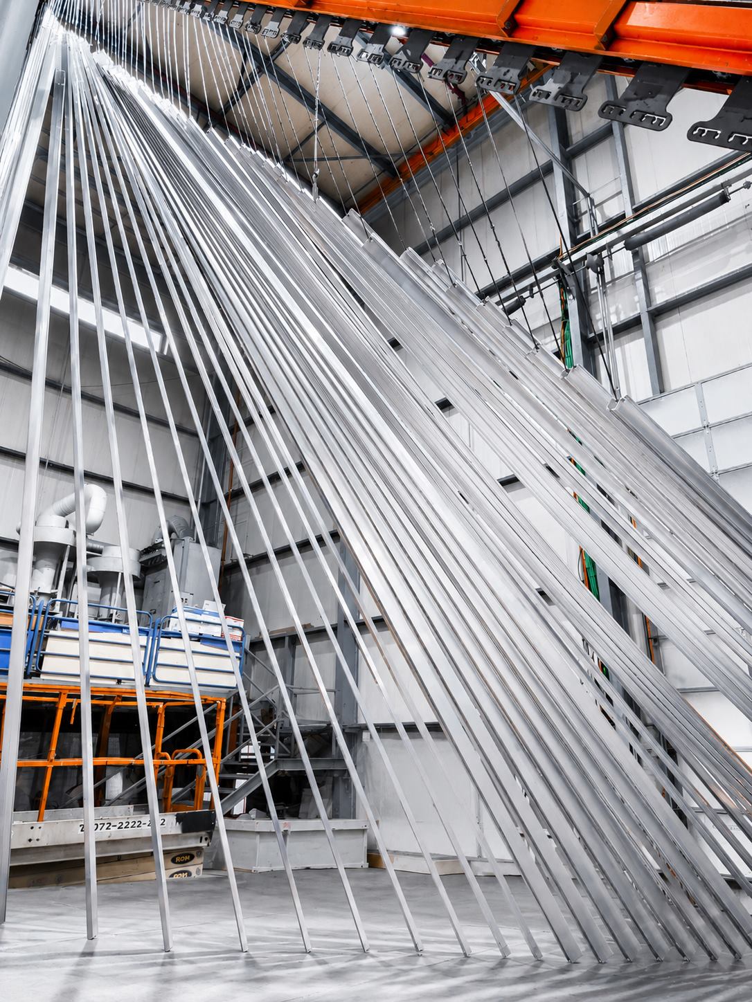 Team-Chen vertical aluminum profile coating line